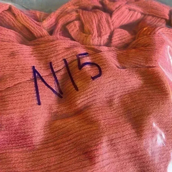 Sky & Sparrow Jumpsuit Burnt Orange M Smocked Bodice Sleeveless Pockets Ruffle - Picture 11 of 11